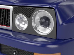 Lancia Delta HF Integrale Evoluzione 1 HQ interior Modelo 3D