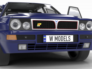 Lancia Delta HF Integrale Evoluzione 1 HQ interior Modelo 3D
