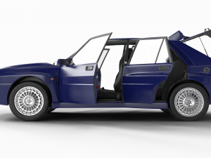 Lancia Delta HF Integrale Evoluzione 1 HQ interior Modelo 3D