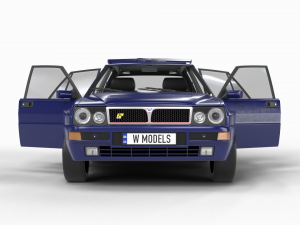 Lancia Delta HF Integrale Evoluzione 1 HQ interior Modelo 3D