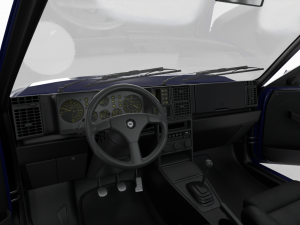 Lancia Delta HF Integrale Evoluzione 1 HQ interior Modelo 3D