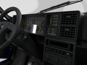 Lancia Delta HF Integrale Evoluzione 1 HQ interior Modelo 3D