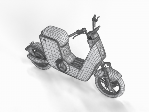 Scooter Yadea v7 Modèle 3D