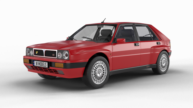 Lancia Delta HF Integrale 16v 3D Модель .c4d .max .obj .3ds .fbx .stl .blend 