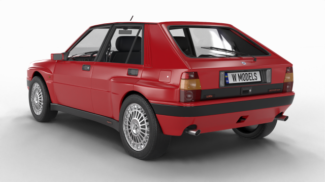 Lancia Delta HF Integrale 16v 3D Model in Old Cars 3DExport