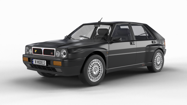 Lancia Delta HF Integrale 16v 3D Модель .c4d .max .obj .3ds .fbx .stl .blend 