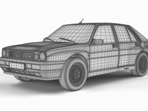 Lancia Delta HF Integrale 16v 3D Модель