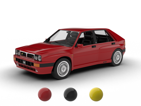 Lancia Delta HF Integrale 16v 1989 3D मॉडल