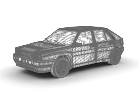 Lancia Delta HF Integrale 16v 1989 3Dモデル