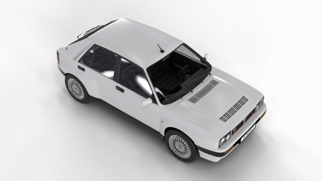 Lancia Delta HF Integrale 16v 3D Model in Old Cars 3DExport