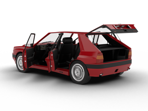 Lancia Delta HF Integrale 16v 1989 HQ Modello 3D