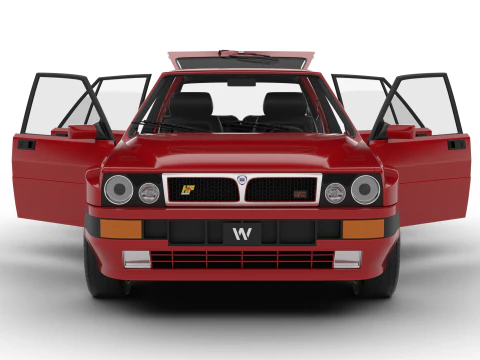 Lancia Delta HF Integrale 16v 1989 HQ 3D Model