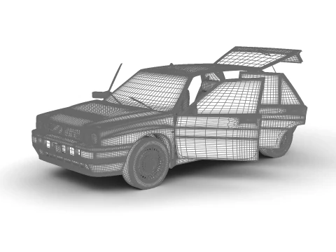 Lancia Delta HF Integrale 16v 1989 HQ 3D Model