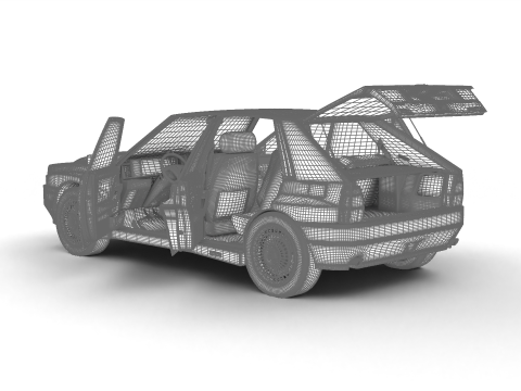 Lancia Delta HF Integrale 16v 1989 HQ Modello 3D