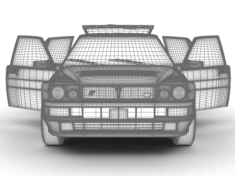 Lancia Delta HF Integrale 16v 1989 HQ Modello 3D