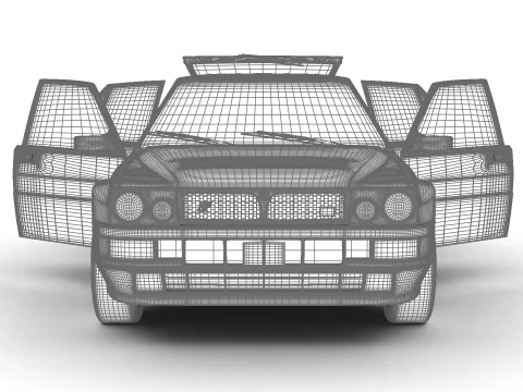 Lancia Delta HF Integrale 16v 1989 HQ 3D Model