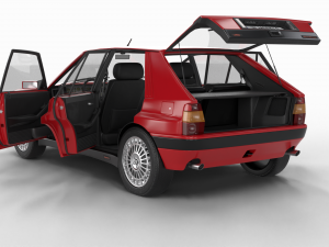 Lancia Delta HF Integrale 16v HQ interior 3D मॉडल