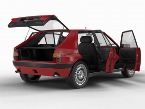 Lancia Delta HF Integrale 16v HQ interior 3D मॉडल