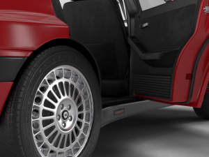 Lancia Delta HF Integrale 16v HQ interior 3D मॉडल