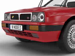 Lancia Delta HF Integrale 16v HQ interior 3D मॉडल