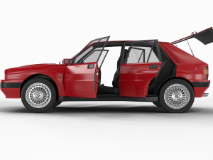 Lancia Delta HF Integrale 16v HQ interior 3D मॉडल