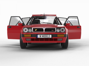 Lancia Delta HF Integrale 16v HQ interior 3D मॉडल