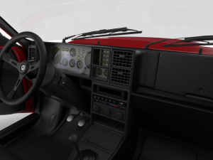 Lancia Delta HF Integrale 16v HQ interior 3D मॉडल