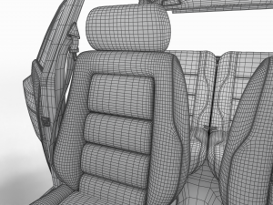 Lancia Delta HF Integrale 16v HQ interior 3D मॉडल