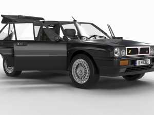 Lancia Delta HF Integrale 16v HQ interior 3D Модель