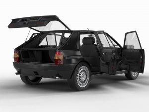 Lancia Delta HF Integrale 16v HQ interior 3D Модель