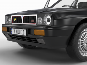 Lancia Delta HF Integrale 16v HQ interior 3D Модель