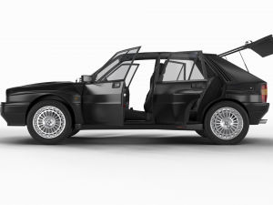 Lancia Delta HF Integrale 16v HQ interior 3D Модель