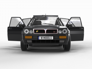 Lancia Delta HF Integrale 16v HQ interior 3D Модель