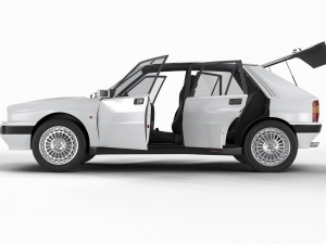 Lancia Delta HF Integrale 16v HQ interior Model 3D