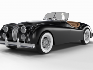 Jaguar XK140 1954 3D Модель