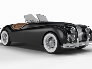 Jaguar XK140 1954 Modelo 3D