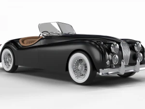 Jaguar XK140 1954 3D Model