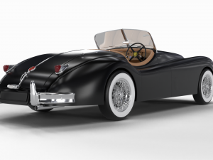 Jaguar XK140 1954 Modelo 3D