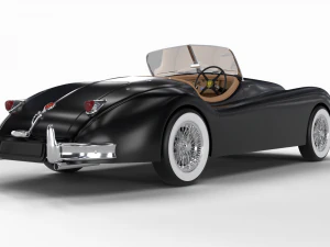 Jaguar XK140 1954 3D Model