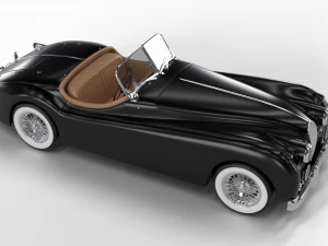 Jaguar XK140 1954 3D Model