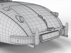 Jaguar XK140 1954 3D Model