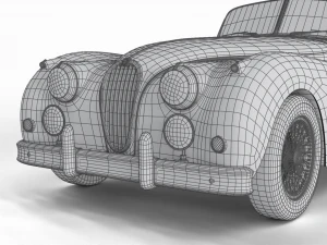 Jaguar XK140 1954 3D Model