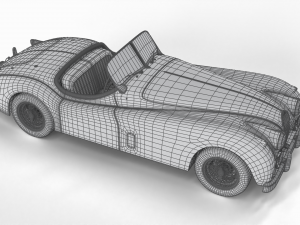 Jaguar XK140 1954 Modelo 3D