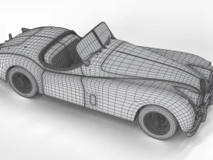Jaguar XK140 1954 3D Model