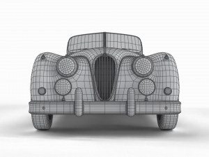 Jaguar XK140 1954 Modelo 3D