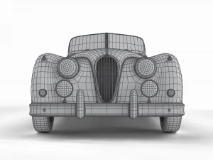 Jaguar XK140 1954 3D Model