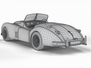 Jaguar XK140 1954 Modelo 3D