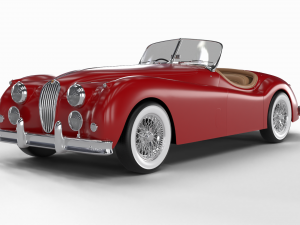 Jaguar XK140 1954 3D Модель