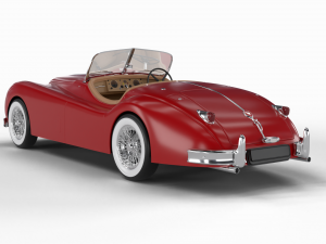 Jaguar XK140 1954 Modelo 3D