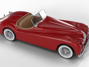 Jaguar XK140 1954 Modelo 3D